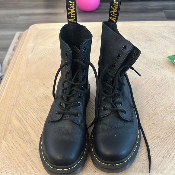 Dr. Martens Shoes - Dr. Martens Black Leather Combat Boots